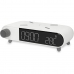 Alarm Clock with Wireless Charger KSIX Retro White 10 W