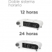 Alarm Clock with Wireless Charger KSIX Retro White 10 W