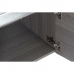 TV furniture DKD Home Decor Grey Aluminium Crystal Oak Tempered Glass 200 x 45 x 42 cm