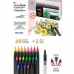 Set of Felt Tip Pens Alex Bog Deluxe Brush Acuarelable Multicolour