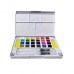 Sæt med Akvarelfarver Alex Bog POCKETBOX ARTIST 26 Dele Multifarvet