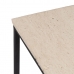 Postranní stolek 45 x 35 x 63,5 cm Kaštanová Krém Mramor Železo (2 kusů)
