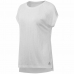 T-shirt til Damer uden Ærmer Reebok Burnout Hvid