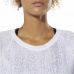Ermeløs dame-t-skjorte Reebok Burnout Hvit