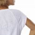 T-shirt til Damer uden Ærmer Reebok Burnout Hvid