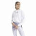 Ženska Majica s Kapuljačom Reebok Sportswear Cropped Bijela