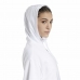 Hættetrøje til Kvinde Reebok Sportswear Cropped Hvid