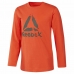 Langærmet T-shirt til Børn Reebok Boys Training Essentials Orange