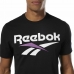 Férfi rövid ujjú póló Reebok Classic Vector Fekete