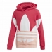 Sweatshirt til Børn Adidas Trefoil Koral
