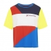 Dámské tričko s krátkým rukávem Tommy Hilfiger Colour-Blocked Modrý