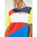 T-shirt med kortärm Dam Tommy Hilfiger Colour-Blocked Blå