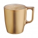 Tasse mug Luminarc Flashy Doré verre 250 ml (6 Unités)