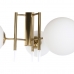 Stropna svjetiljka DKD Home Decor 64 x 64 x 64 cm Kristal zlatan Metal Bijela 50 W