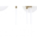 Φωτιστικό Οροφής DKD Home Decor 64 x 64 x 64 cm Κρυστάλλινο Χρυσό Μέταλλο Λευκό 50 W