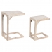 Set of 2 tables DKD Home Decor Valkoinen Ruskea 48,3 x 35,5 x 65,4 cm