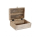 Κουτί-μπιζουτιέρα DKD Home Decor 25,5 x 20 x 10,5 cm Φυσικό Ξύλο από Μάνγκο (x2)