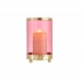 Žvakidė Rožinė Auksinis Cilindras 9,7 x 16,5 x 9,7 cm Metalinis stiklas