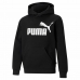 Hættetrøje til Børn Puma Essentials Big Logo Sort