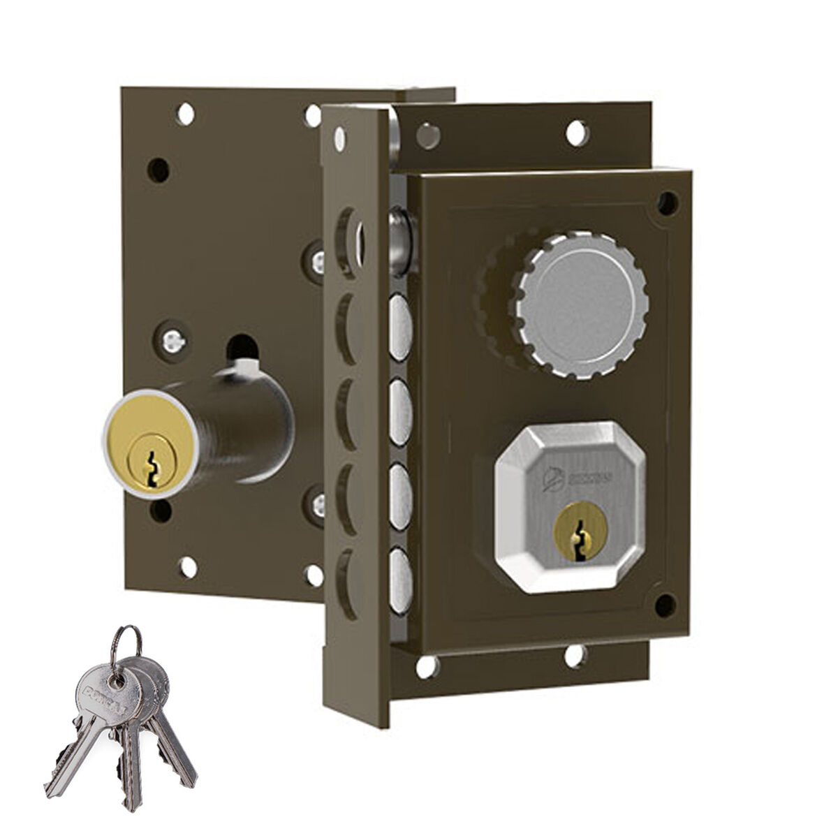 Bolt lock Dorcas C91I Brown Left Handle