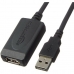 USB-kabel 480 Mbps Han-stik/Hun-stik 9,75 m Sort (Refurbished A+)