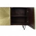 Sidebord DKD Home Decor Gyllen Mørkebrunt Tre Metall 120 x 45 x 75 cm