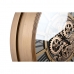Ceas de Perete DKD Home Decor Auriu* Geam Fier 65 x 13 x 65 cm