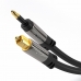 Audio kabel KabelDirekt 384 3 m Crna (Obnovljeno A+)