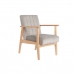 Кресло DKD Home Decor 63 x 68 x 81 cm Натуральный Серый Бежевый Сосна