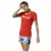 Damen Kurzarm-T-Shirt Reebok Scoop Neck Rot