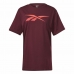 Kortærmet T-shirt til Mænd Reebok RI Logo Rødbrun