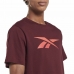 Kortærmet T-shirt til Mænd Reebok RI Logo Rødbrun