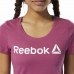 Γυναικεία Μπλούζα με Κοντό Μανίκι Reebok Linear Hot Pink