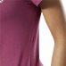 Дамска тениска с къс ръкав Reebok Linear Тъмно розов