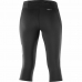 Dámske športový elastické nohavice Salomon Agile Mid Tight Čierna