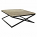 Centrālais galds DKD Home Decor Melns Dabisks Koks Metāls 120 x 120 x 55 cm