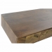 Senterbord DKD Home Decor Metall Treverk av mangotre (120 x 60,5 x 46 cm)