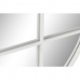 Стенно огледало DKD Home Decor 80 x 2,5 x 80 cm Кристал Бял Желязо Прозорец