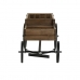 Wózek ogrodowy DKD Home Decor Czarny Ceimnobrązowy Drewno Metal Jodła Drewno z Recyklingu Drewno świerkowe 60 x 31 x 57 cm