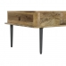 Sofabord DKD Home Decor 116 x 60 x 46 cm Metal Aluminium Mangotræ