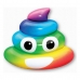 Felfújható gumimatrac Rainbow Poo (107 x 121 x 26  cm)