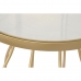 Sivupöytä DKD Home Decor Valkoinen Kullattu Metalli Taulu 49 x 49 x 60,5 cm