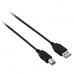 USB A - USB B Kábel V7 V7E2USB2AB-05M Fekete 5 m