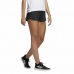 Sport rövidnadrág nők számára Adidas Pacer 3 Stripes Fekete