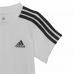 Sports Outfit for Baby Adidas Three Stripes Black White