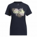 Kortærmet T-shirt til Kvinder Adidas Farm Print Graphic Mørkeblå