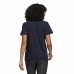 Lühikeste varrukatega T-särk, naiste Adidas Farm Print Graphic Tumesinine