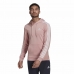 Férfi kapucnis pulóver Adidas Essentials Wonder Mauve 3 Stripes Rózsaszín