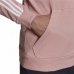 Vīriešu Sporta Krekls ar Kapuci Adidas Essentials Wonder Mauve 3 Stripes Rozā