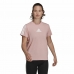 Damen Kurzarm-T-Shirt Adidas Aeroready Made for Training Rosa